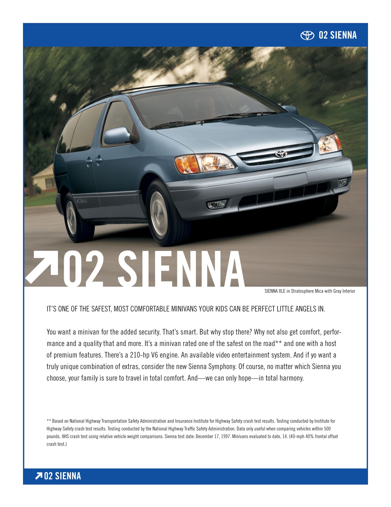 2002 Toyota Sienna Brochure